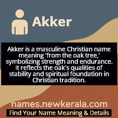 Akker Name Meaning and Origin