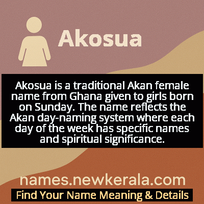 Akosua Name Meaning and Origin