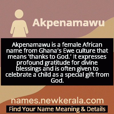 Akpenamawu Name Meaning and Origin