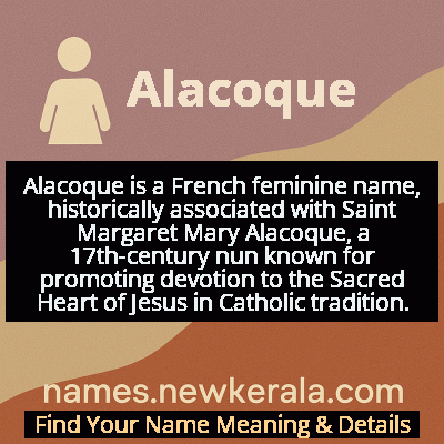 Alacoque Name Meaning and Origin