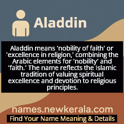 Aladdin Name Meaning and Origin