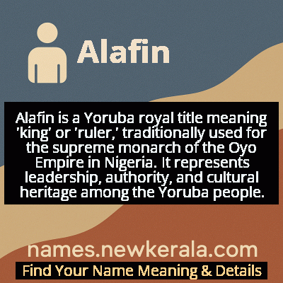 Alafin Name Meaning and Origin