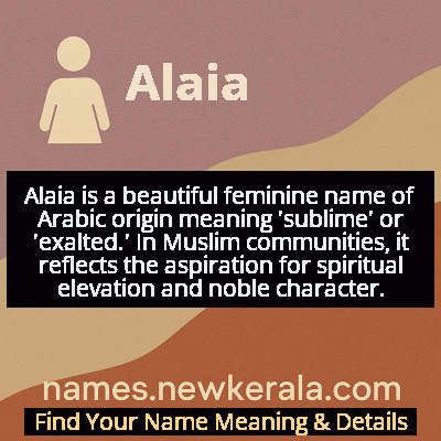 Alaia Name Meaning and Origin