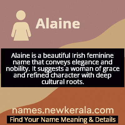 Alaine Name Meaning and Origin