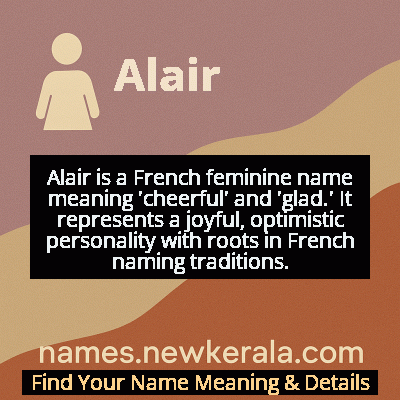 Alair Name Meaning and Origin