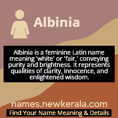 Albinia Name Meaning and Origin