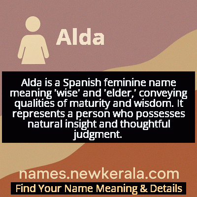 Alda Name Meaning and Origin