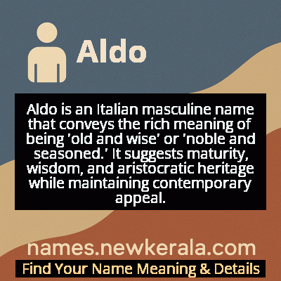 Aldo Name Meaning and Origin