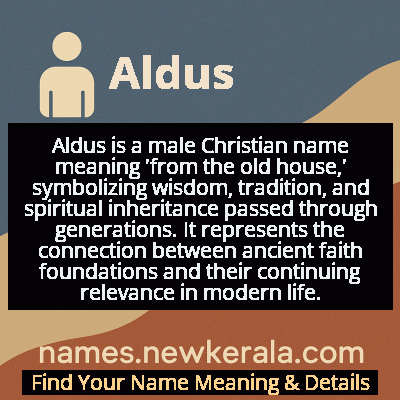 Aldus Name Meaning and Origin