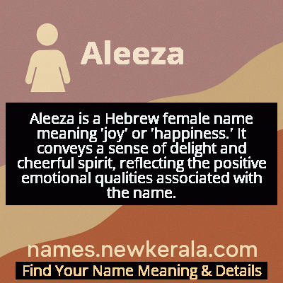 Aleeza Name Meaning and Origin