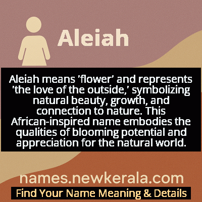 Aleiah Name Meaning and Origin