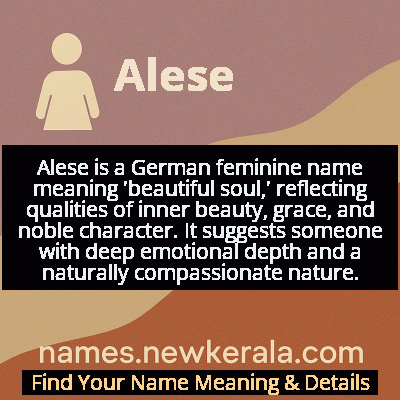 Alese Name Meaning and Origin