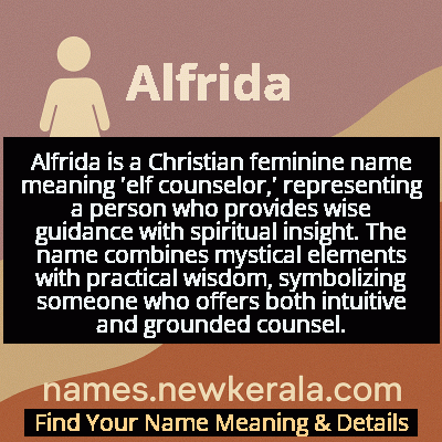 Alfrida Name Meaning and Origin