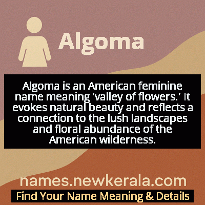 Algoma Name Meaning and Origin