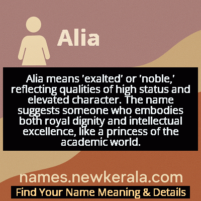 Alia Name Meaning and Origin
