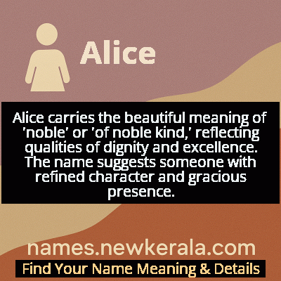 Alice Name Meaning and Origin
