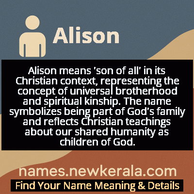 Alison Name Meaning and Origin
