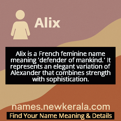 Alix Name Meaning and Origin