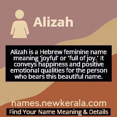 Alizah Name Meaning and Origin