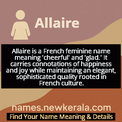Allaire Name Meaning and Origin