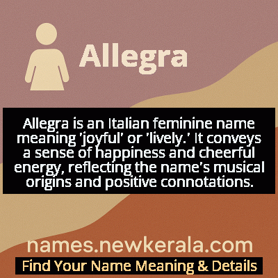 Allegra Name Meaning and Origin