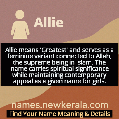 Allie Name Meaning and Origin