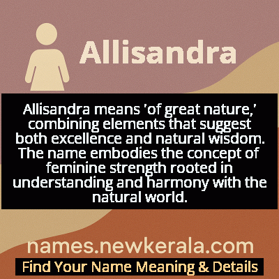 Allisandra Name Meaning and Origin