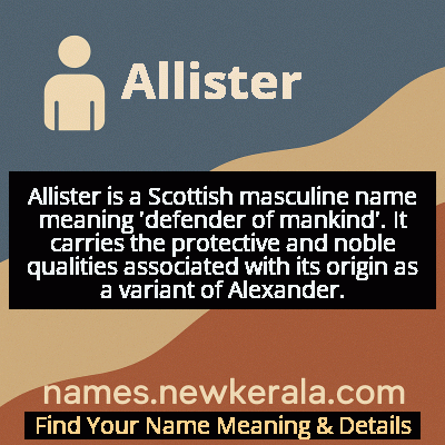 Allister Name Meaning and Origin