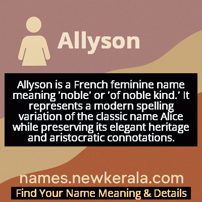Allyson Name Meaning and Origin
