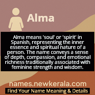 Alma Name Meaning and Origin