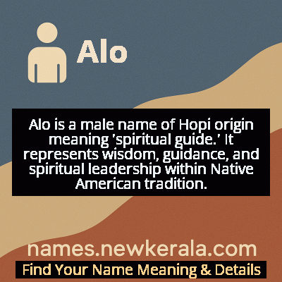 Alo Name Meaning and Origin