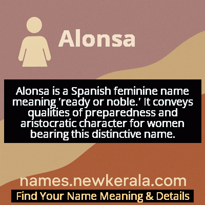 Alonsa Name Meaning and Origin