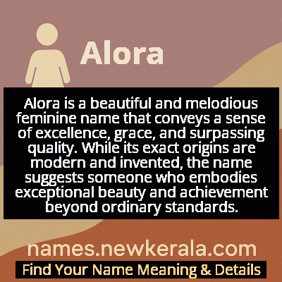 Alora Name Meaning and Origin