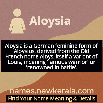 Aloysia Name Meaning and Origin