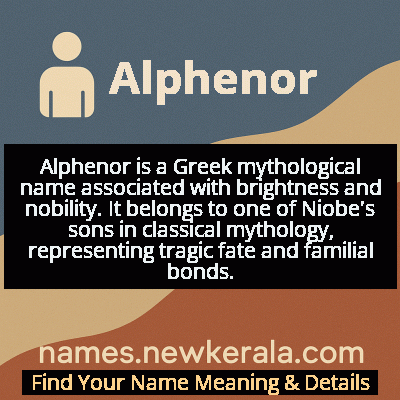 Alphenor Name Meaning and Origin