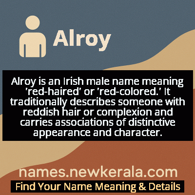 Alroy Name Meaning and Origin