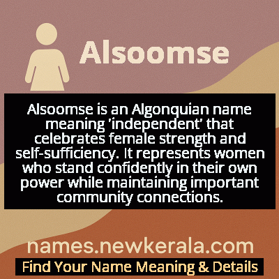 Alsoomse Name Meaning and Origin