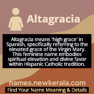Altagracia Name Meaning and Origin