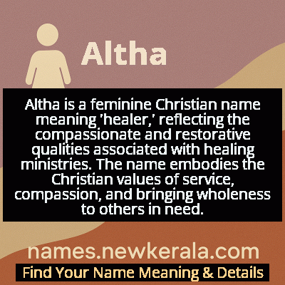 Altha Name Meaning and Origin