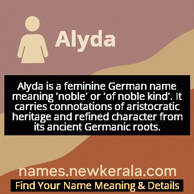 Alyda Name Meaning and Origin