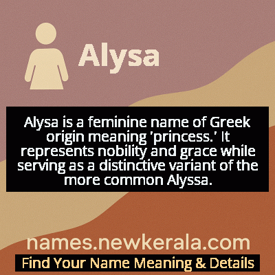 Alysa Name Meaning and Origin