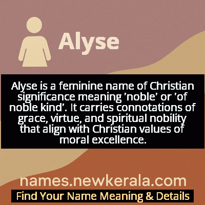Alyse Name Meaning and Origin