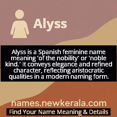 Alyss Name Meaning and Origin