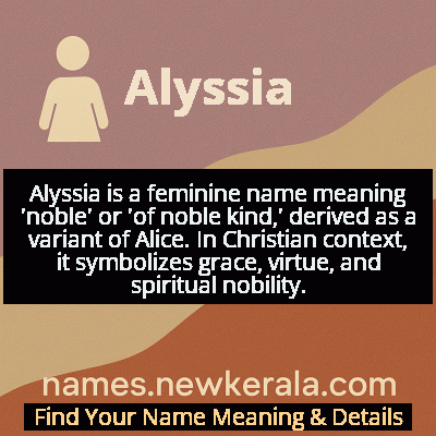Alyssia Name Meaning and Origin