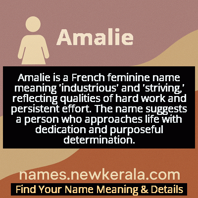 Amalie Name Meaning and Origin
