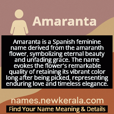 Amaranta Name Meaning and Origin