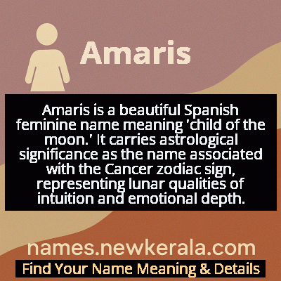 Amaris Name Meaning and Origin