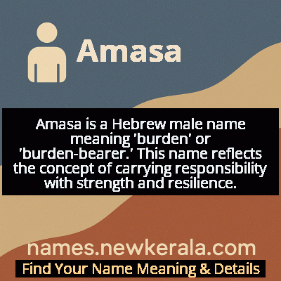 Amasa Name Meaning and Origin