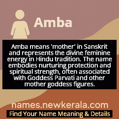 Amba Name Meaning and Origin