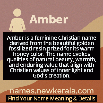 Amber Name Meaning and Origin